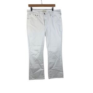 Madewell Mid-Rise Kick Out Jeans size 30 White‎